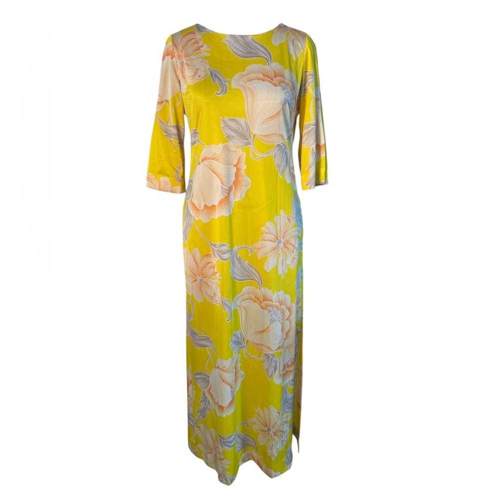 60’s Andrade Honolulu floral maxi dress